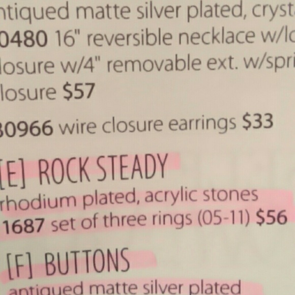 Premier Designs "Rock Steady" rings - Picture 2 of 2